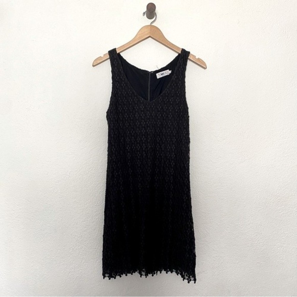 Velvet by Graham and Spencer Black Floral Lace Dress